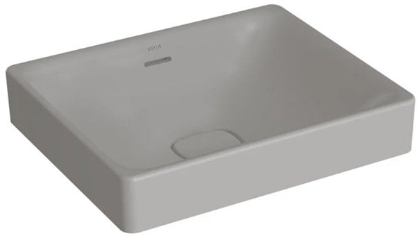 Vitra 7534B076-0673 Metropole Dikdörtgen Çanak lavabo,50cm Mat Taş Gri.